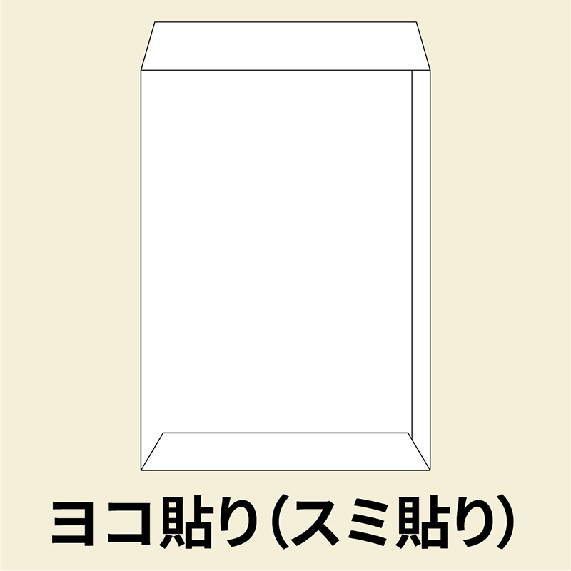 ヨコ貼り（スミ貼り）